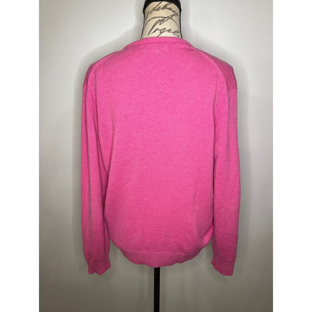 Hawick Knitwear Scotland 100% pure new wool V-neck sweater L - Picture 2 of 7